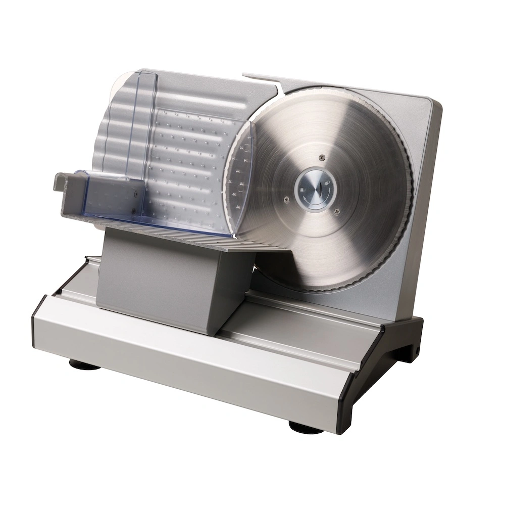 Ms2201 220W Aluminum 22cm Blade 0-20mm Adjustable Meat Slicer